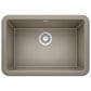 Blanco Ikon 27" Apron Single Bowl Farmhouse Sink in Truffle, , large