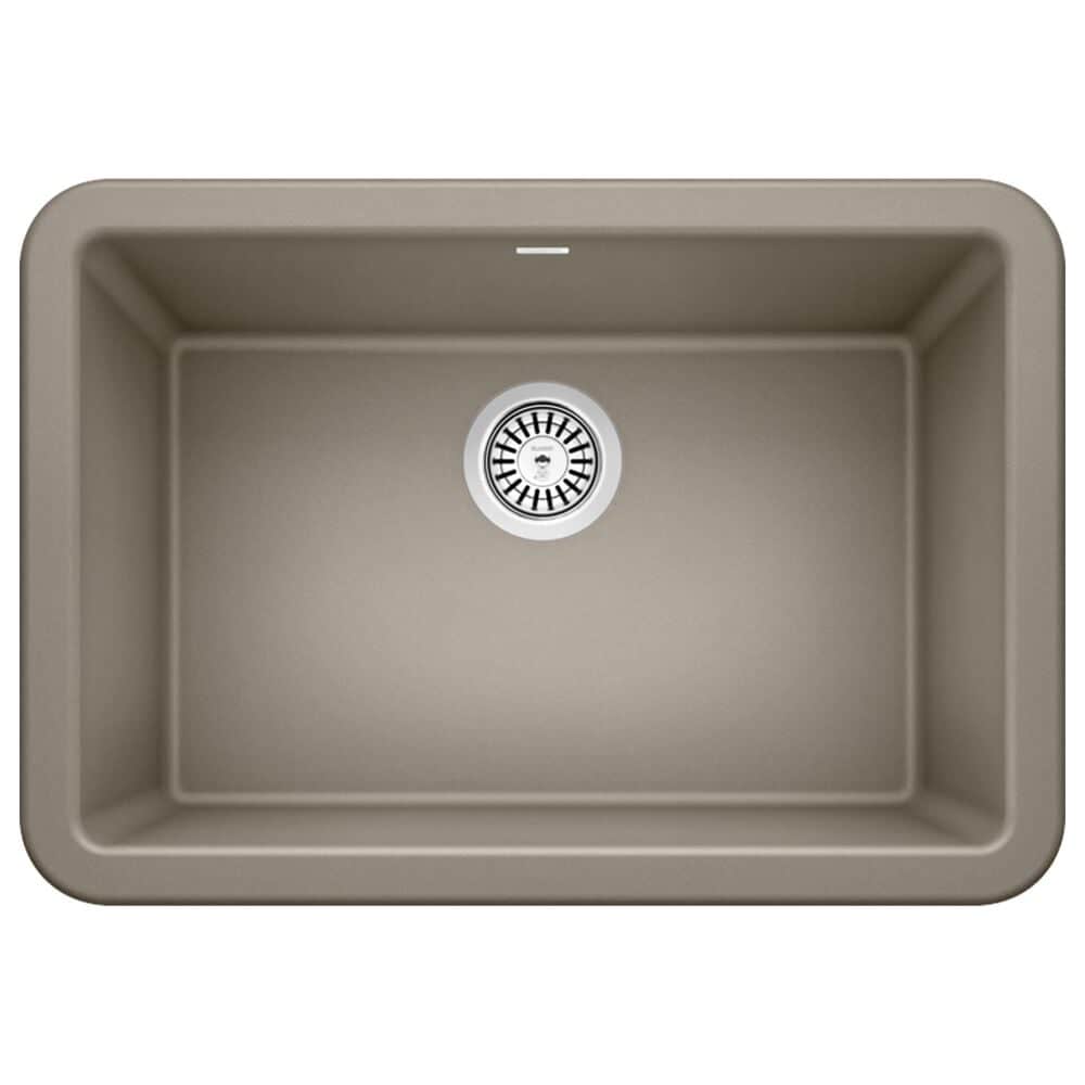Blanco Ikon 27" Apron Single Bowl Farmhouse Sink in Truffle, , large