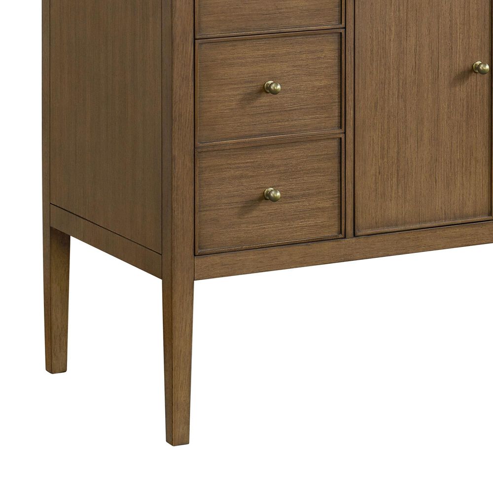 37B Heston 48" Single Bathroom Vanity in Kona with White Composite Stone Top and Backsplash, , large