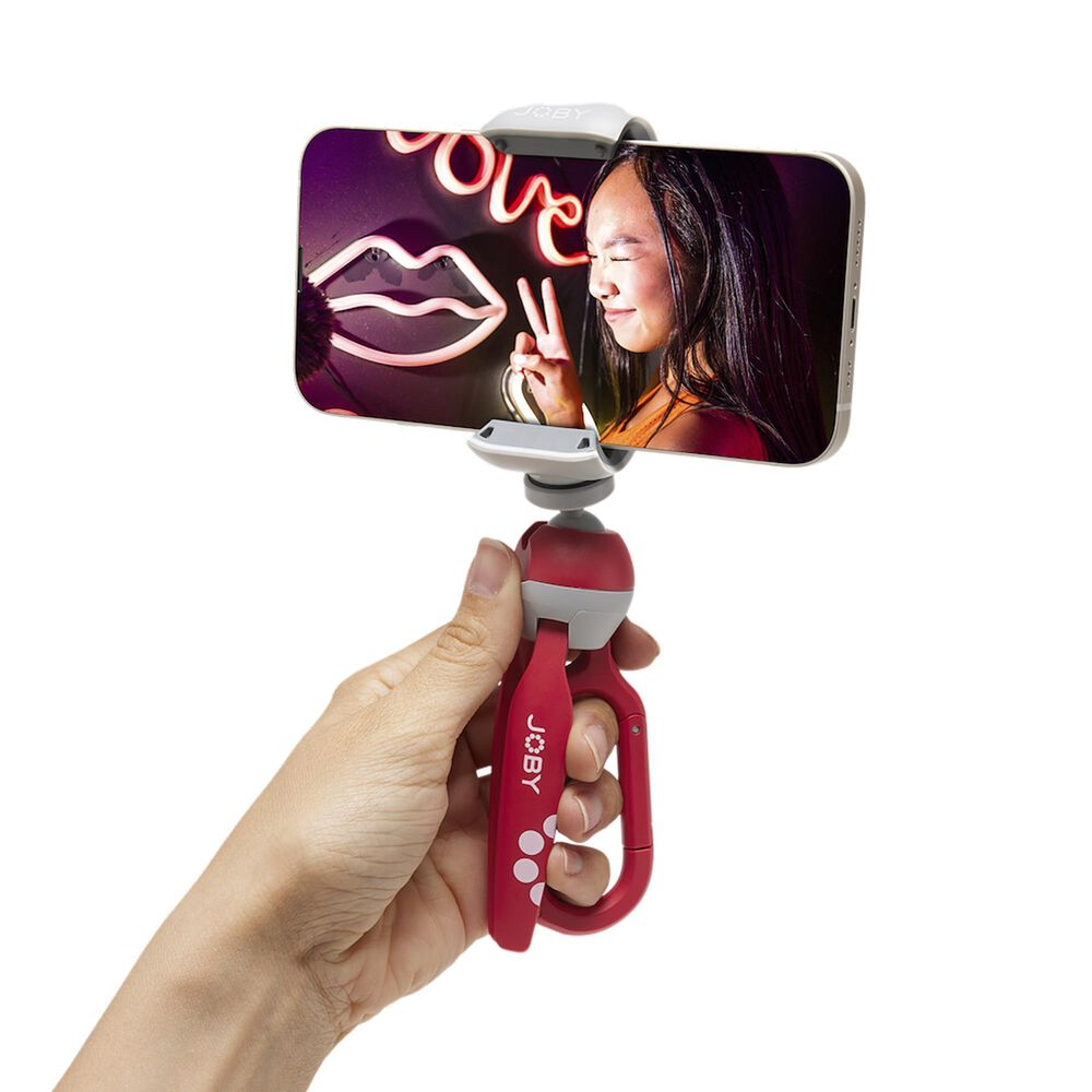 JOBY HandyPod Clip Action Mini Tripod in Red, , large