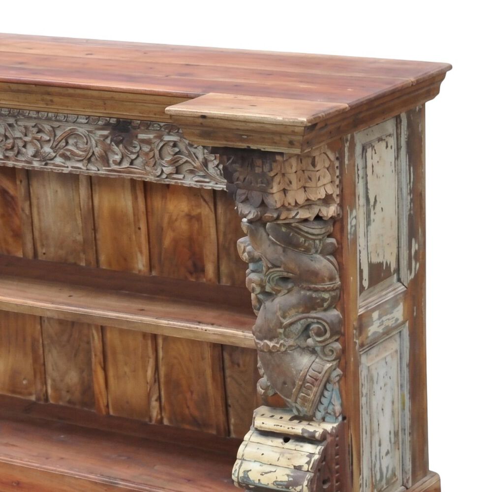 Jaipur Home One of a Kind Old World Bookcase in Natural Brown, , large