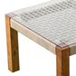 Southern Enterprises Brendina 4-Piece Conversation Set in Oiled Acacia and Natural, , large