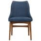 Blue River Arcadia and Azalea 5-Piece 42" Dining Set with Blue Cushion in Walnut, , large