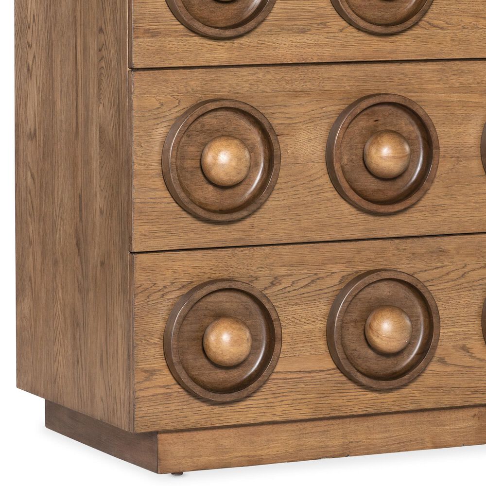 Hooker Furniture Commerce and Market Knobby 3-Drawer Accent Chest in Brown, , large