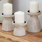 Maple and Jade 6" Coastal Candle Holder in Brown and White Washed (Set of 3), , large
