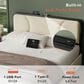 HOMLUX Queen Upholstered Platform Storage Bed in Beige, , large