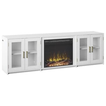 Classic Flame 76" Media Fireplace in White, , large