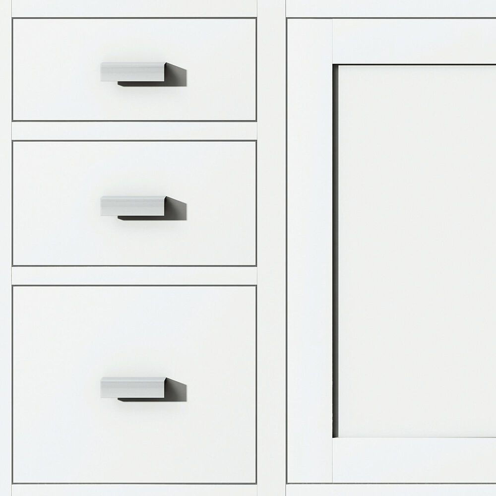 James Martin Vanities Addison 60&quot; Single Bathroom Vanity in Glossy White with 3 cm Lime Delight Quartz Top and Rectangular Sink, , large