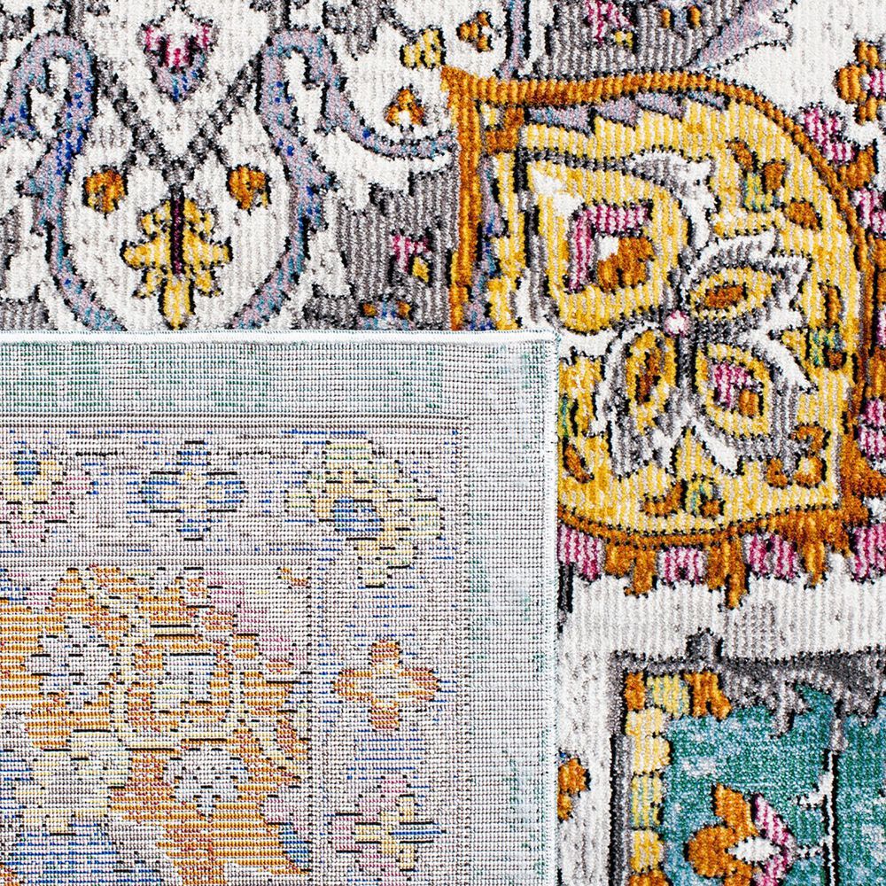 Safavieh Aria 2&#39; x 8&#39; Turquoise and Ivory Runner, , large