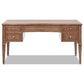 Jennifer Taylor Home Dauphin 59" 5-Drawer Executive Desk in Brown, , large