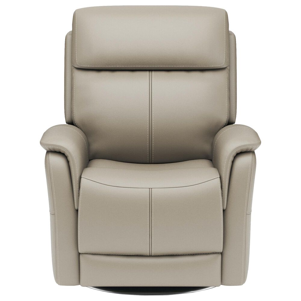 Flexsteel View Swivel Power Recliner with Headrest and Lumbar in Dove, , large