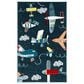 Safavieh Carousel CRK167 4" x 6" Navy and Ivory Kids  Area Rug, , large