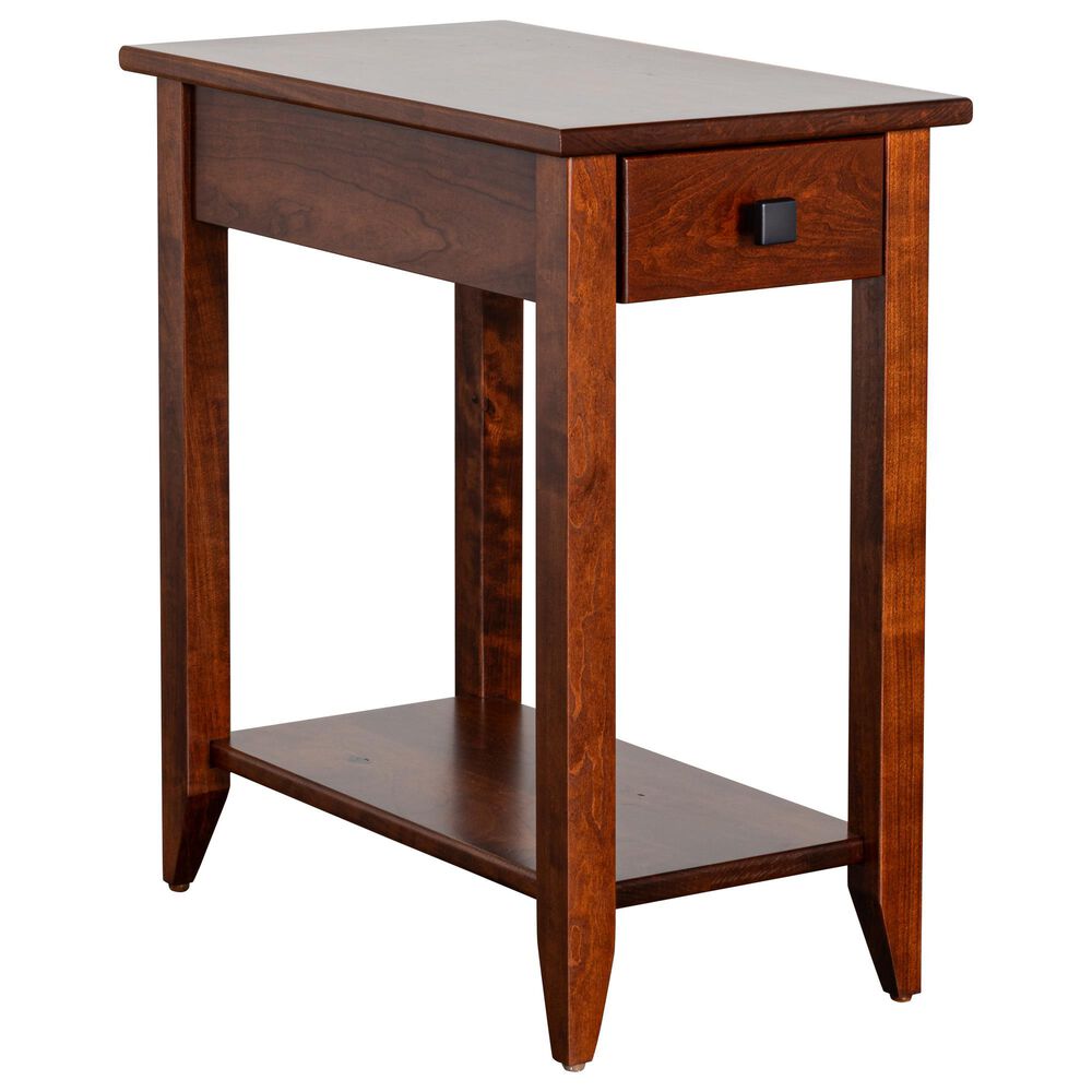 Y & T Woodcraft Sienna Shaker Chairside Table in Michaels Cherry, , large