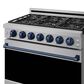 Thor Kitchen Gordon Ramsay 6 Cu. Ft. Professional Gas Range with Blue Handle Kit in Stainless Steel, , large