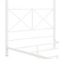 Furniture of America Rosadale Queen X-Cross Canopy Bed in White, , large
