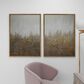CosmoLiving by Cosmopolitan 40" x 30" Abstract Wall Art in White, Black, Gold and Grey (Set of 2), , large