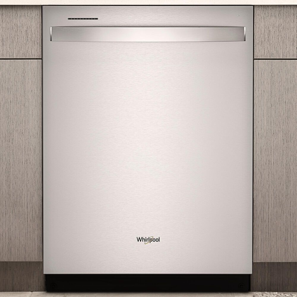 Whirlpool 24" Built-In Dishwasher with AI Intelligent Wash and Tall Top Rack in Fingerprint Resistant Stainless Steel, , large