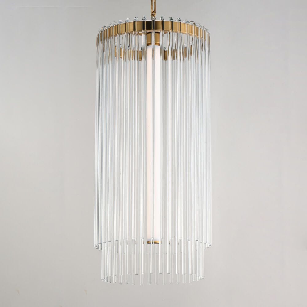 Maxim Lighting Jolie 1-Light Foyer Pendant in Natural Aged Brass, , large