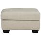 Ashley Santorine Ottoman in Bone, , large