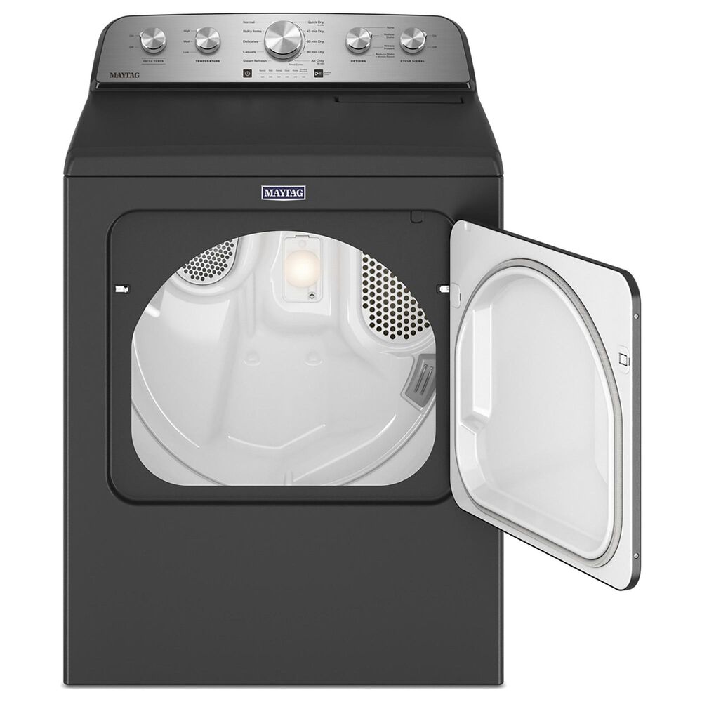 Maytag 7.0 Cu. Ft. Front Load Electric Dryer with with Steam-Enhanced Cycles in Volcano Black, , large
