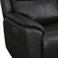 Flexsteel Crew 2-Piece Leather Power Reclining Living Room Set in Raven, , large
