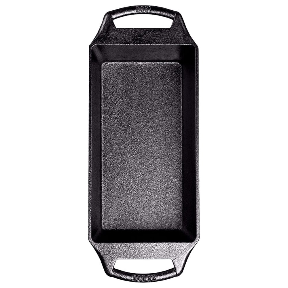 Lodge Seasoned Cast Iron Loaf Pan in Black, , large