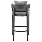 Armen Living Argiope Patio Counter Height Bar Stool in Dark Gray, , large