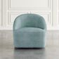 Waltham Lulu Swivel Accent Chair in Teal, , large