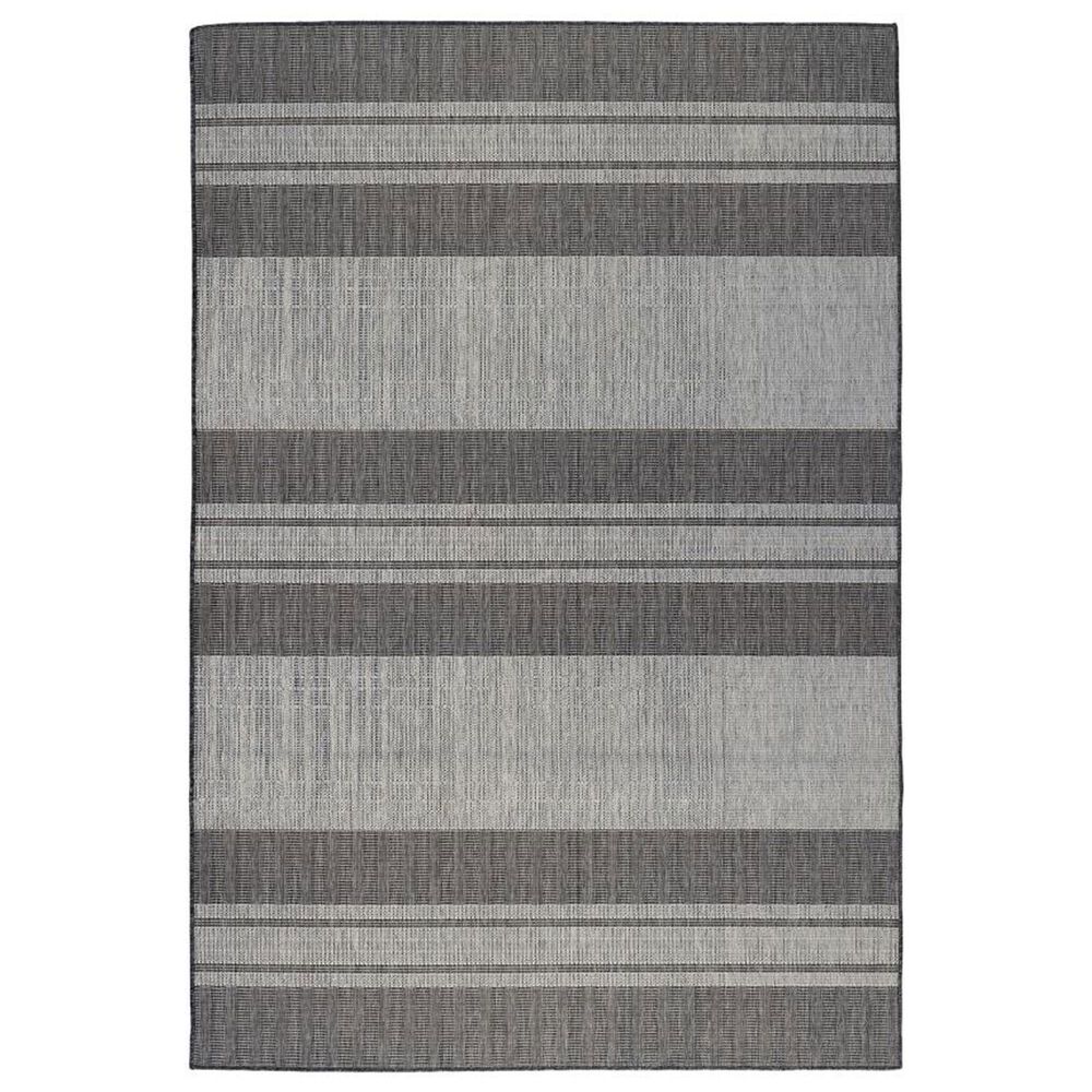 Amer Rugs Maryland 2"4" x 8" Silver and Taupe Runner, , large