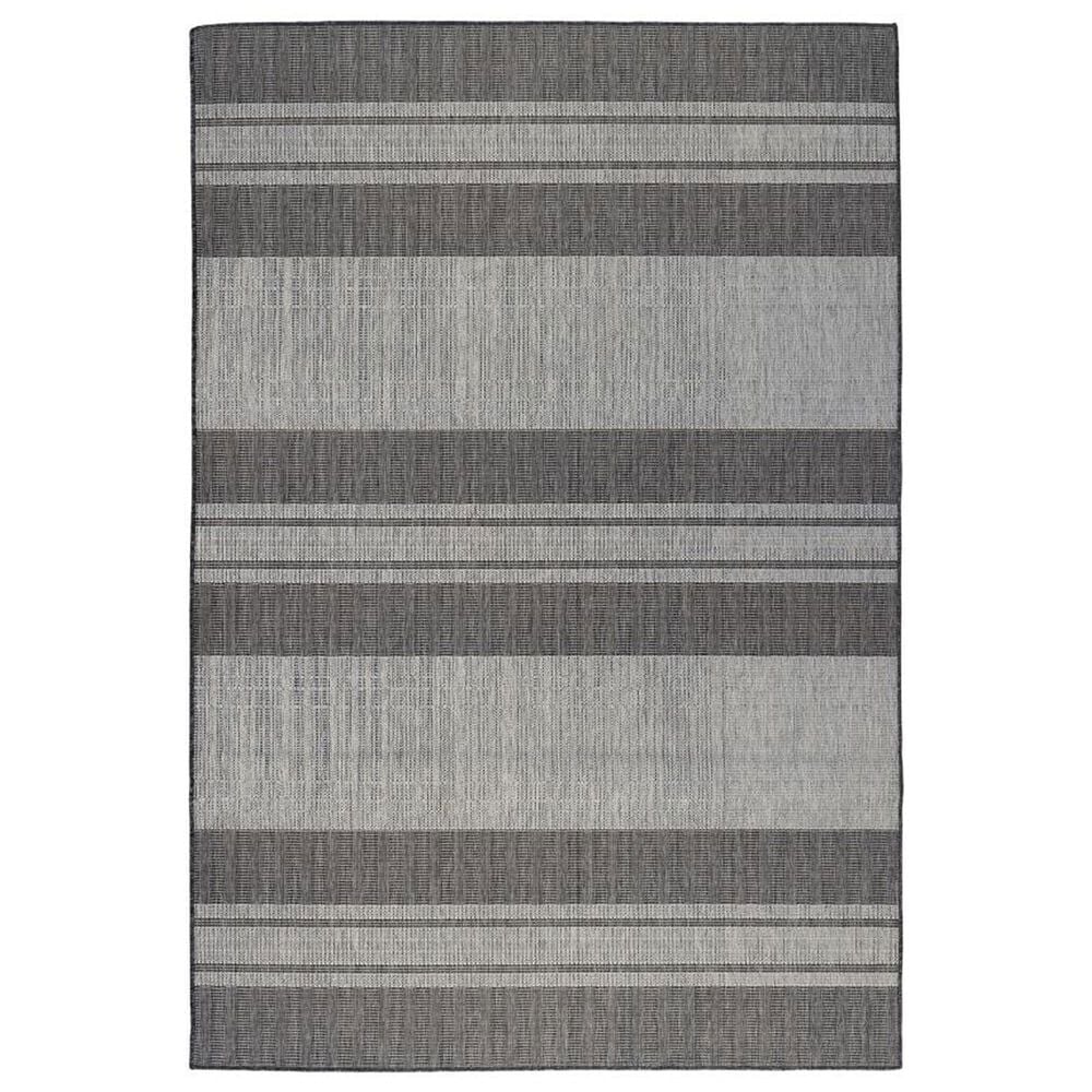Amer Rugs Maryland 2"4" x 8" Silver and Taupe Runner, , large