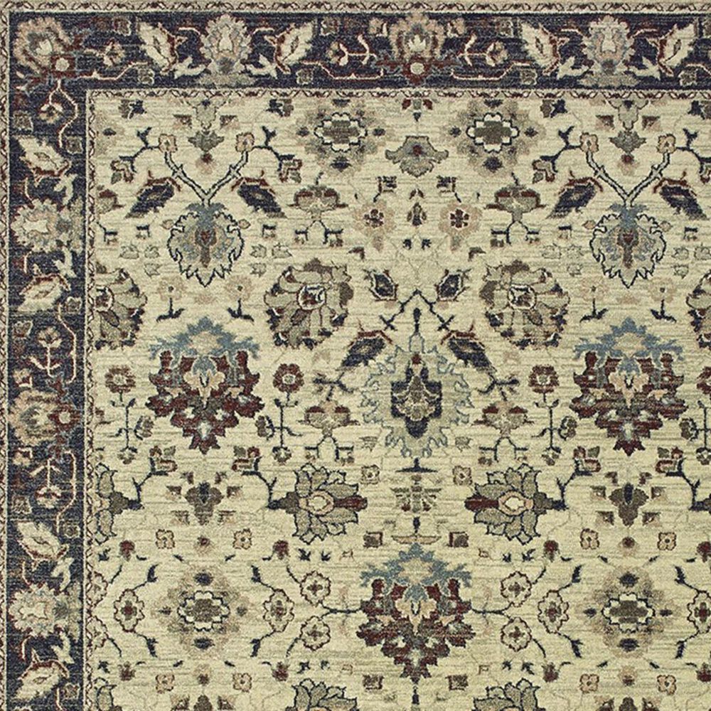 Oriental Weavers Raleigh 8026E 9&#39;10&quot; x 10&#39;10&quot; Ivory and Navy Area Rug, , large