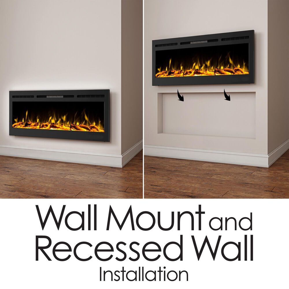 Timberlake Hastings Home 50&quot; Electric Wall Fireplace in Black, , large