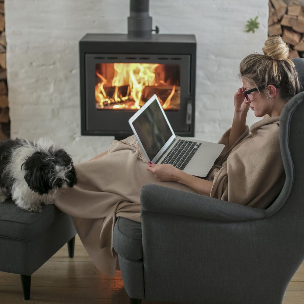 Timberlake Lavish Home Premium Faux Wolf Fur Blanket in Pearl White, , large