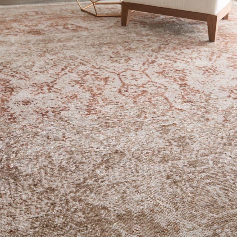 Feizy Loralai Beige and Rust 10&#39; x 14&#39; Area Rug, , large
