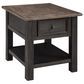 Ashley Tyler Creek Rectangular End Table in Grayish Brown/Black, , large