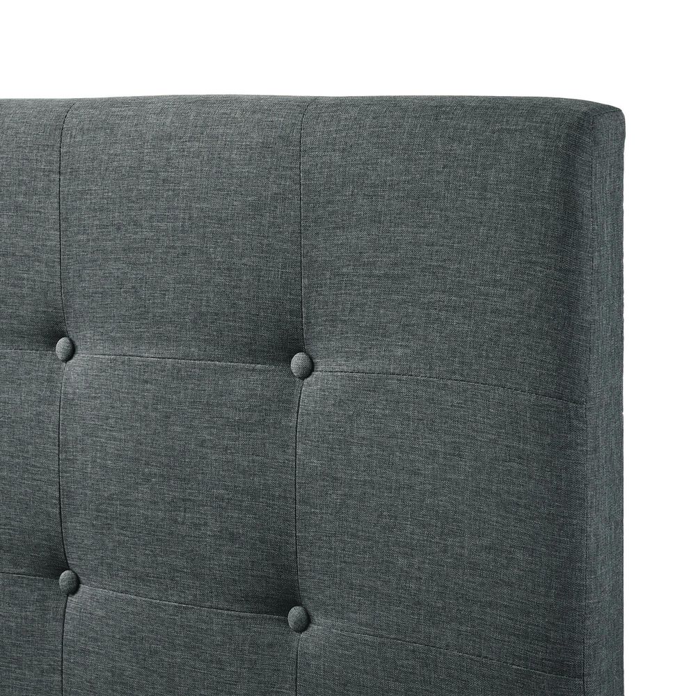 Hawthorne Furniture Addyson Upholstered Queen Bed in Gunmetal, , large