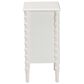 Baxton Studio Malinda 3-Drawer End Table with Spindle Legs in White, , large