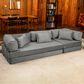 Jaxx Unsofa Stationary Sofa in Elephant Dark Grey Velvet, , large