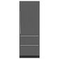 Sub Zero 15.6 Cu. Ft. Designer Right Hinge Over and Under Refrigerator-Freezer in Panel Ready, , large