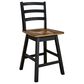 Ashley Wildenauer Swivel Counter Stool in Brown and Black, , large