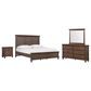 Riva Ridge Oxford 4 Piece California King Panel Bedroom Set in Cocoa with AC Outlets and USB Ports, , large