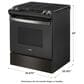 Whirlpool 5 Cu. Ft. Gas Range with Frozen Bake in Fingerprint Resistant Black Stainless Steel, , large