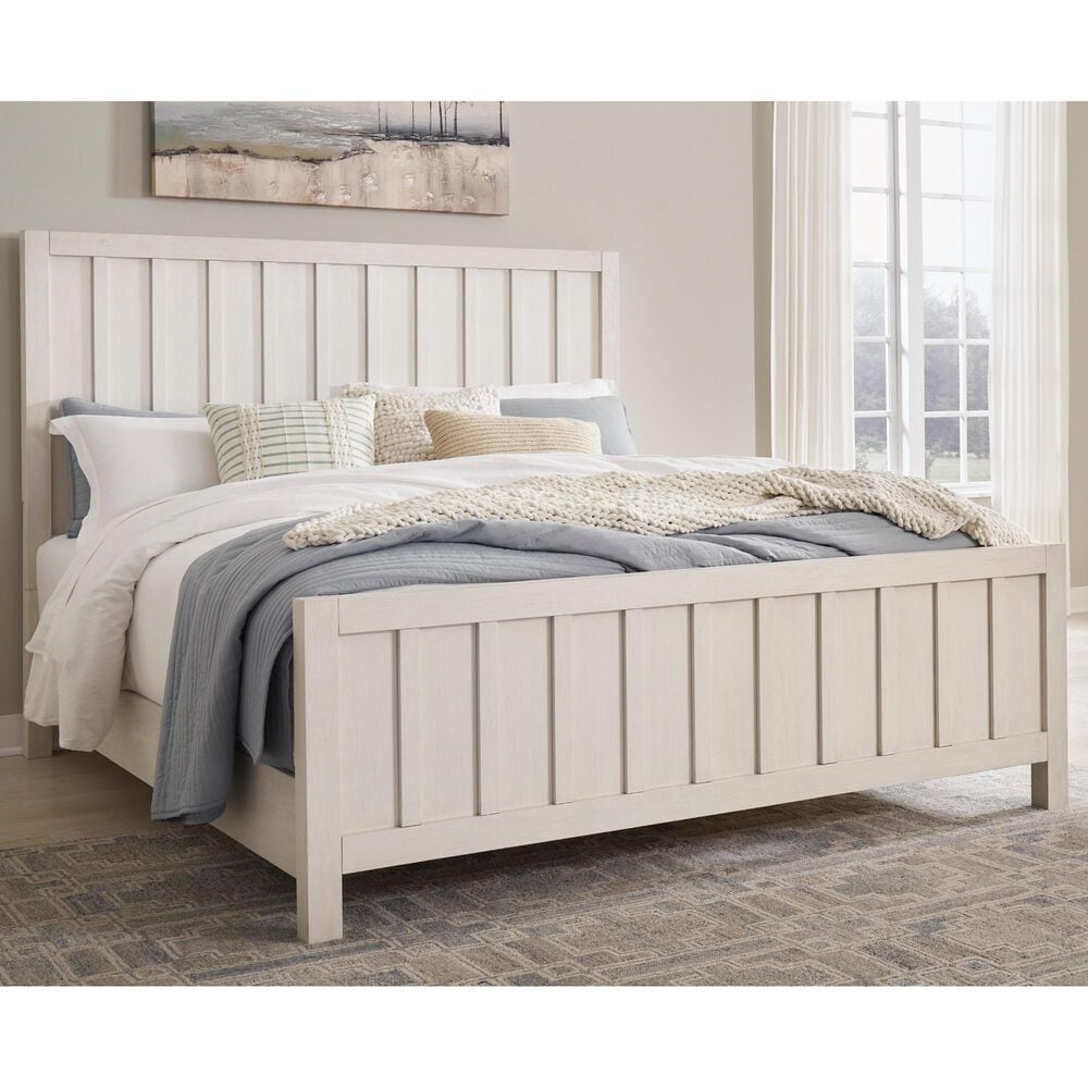 Ashley Shaybrock Queen Panel Bed in Antique White, , large