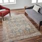 Surya Mona Lisa 6"7" x 9"6" Tan, Dark Blue, Mustard, Brick Red, Olive, Sage and Burgundy Area Rug, , large