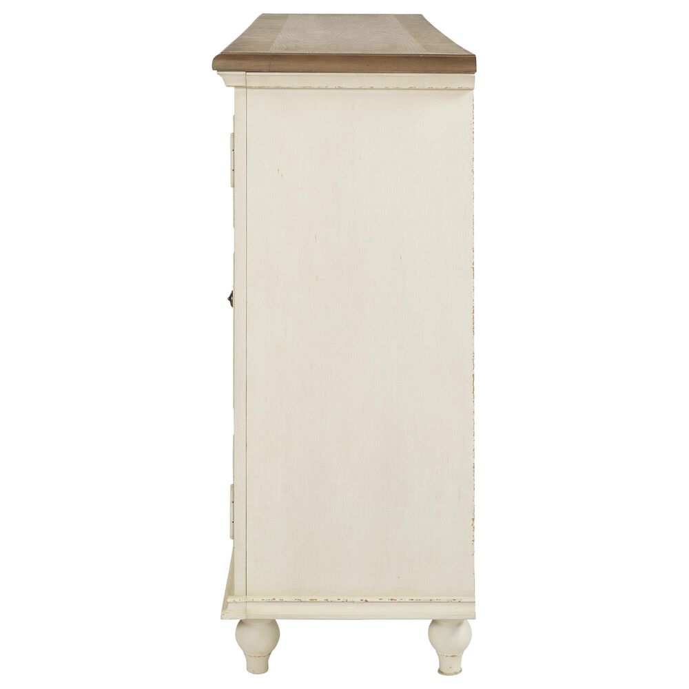 Ashley Roranville Accent Cabinet in Antique White and Brown, , large