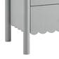 Modway Emmeline Scalloped 2 Drawer Nightstand in Light Gray, , large