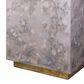 Splendor Living Rockwell Floral Accent Side Table in Lavender and Gold, , large
