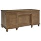 Riva Ridge Hensley 3-Piece Executive Desk with Door Bookcase and Combo File Set in Honey, , large