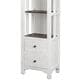 Rustic Imports Verona Narrow Bookcase in Aged White and Tobacco, , large
