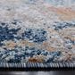 Safavieh Aston ASN710 6"7" Round Navy and Gold Area Rug, , large